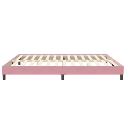  Łóżko Box Spring bez materaca Różowe 200x210 cm Aksamit Lumarko! Lumarko!