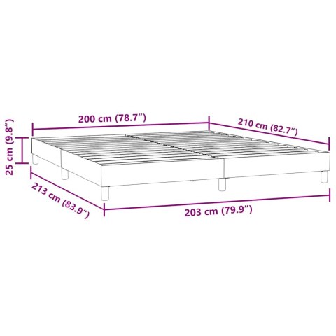  Łóżko Box Spring bez materaca Różowe 200x210 cm Aksamit Lumarko! Lumarko!