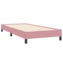 Łóżko Box Spring bez materaca Różowe 90x220 cm Aksamit Lumarko! Lumarko!