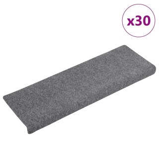  Maty na schody samoprzylepne 30 szt. Jasnoszary 65x21x4 cm Lumarko! Lumarko!