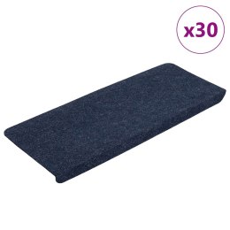  Maty na schody samoprzylepne 30 szt. Niebieskie 65x24,5x3,5 cm Lumarko! Lumarko!