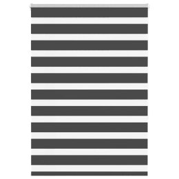 Roleta zebra, czarna, szerokość tkaniny 110,9cm, poliester Lumarko! Lumarko!