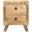  Szafka nocna 2 szt. 40x32x46 cm Drewno lite surowe mango Lumarko! Lumarko!