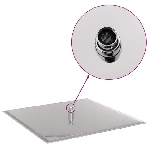 Deszczownica prysznicowa Stal nierdzewna 304 50x50cm kwadratowa Lumarko! Lumarko!