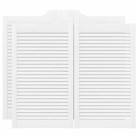 Drzwi wahadłowe żaluzjowe 2 pary białe 90x100 cm Lumarko! Lumarko!