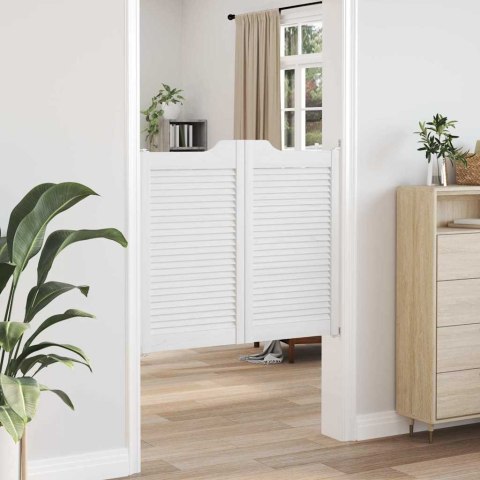 Drzwi wahadłowe żaluzjowe 2 pary białe 90x100 cm Lumarko! Lumarko!