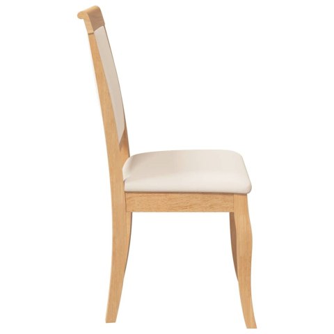  Krzesła do jadalni z poduszkami 2 szt. drewno lite guma Lumarko! Lumarko!