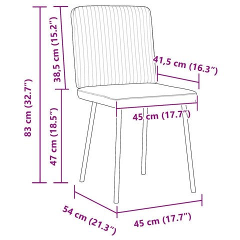  krzesła stołowe, 2 szt., ciemnoszare, aksamitne Lumarko! Lumarko!