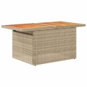 5-częściowy zestaw mebli z poduszkami, beżowy, rattan PE i akacja Lumarko! Lumarko!