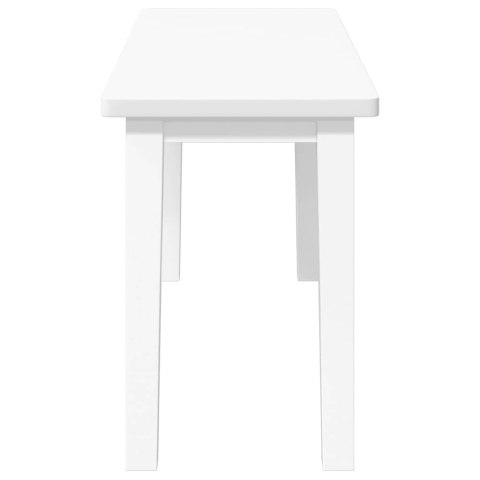  Ławka 90 cm Biała lite drewno guma Lumarko! Lumarko!