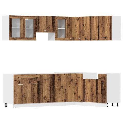 Zestaw 11 szafek kuchennych, stare drewno Lumarko! Lumarko!