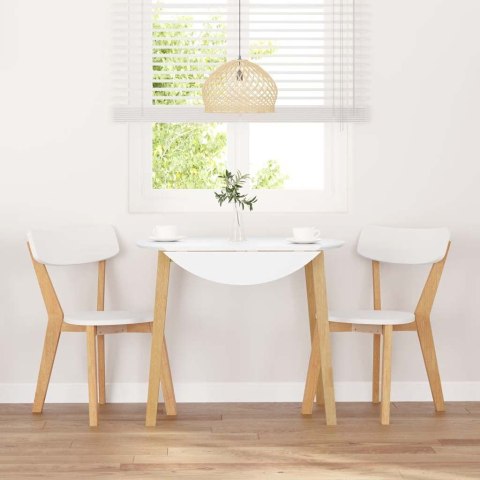 Krzesła do jadalni 2 szt. lite drewno guma Lumarko! Lumarko!