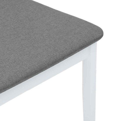  Krzesła do jadalni z poduszkami 2 szt. Białe lite drewno gumowe Lumarko! Lumarko!