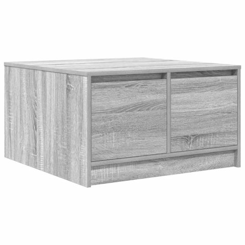  Stolik kawowy z szufladami Szary Sonoma 70,5x70x40 cm Lumarko! Lumarko!