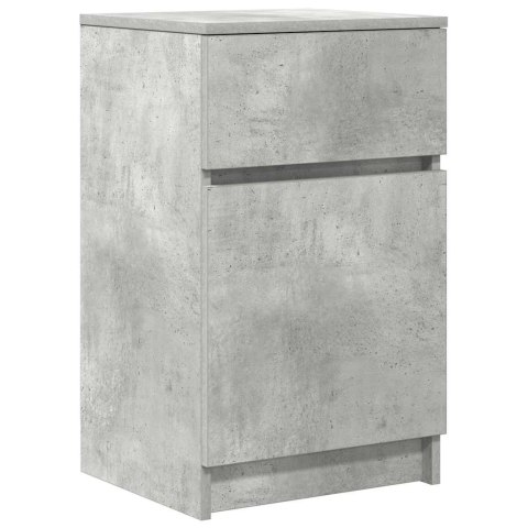 Szafka nocna Beton Szary 39x35x65 cm Drewno klejone Lumarko! Lumarko!