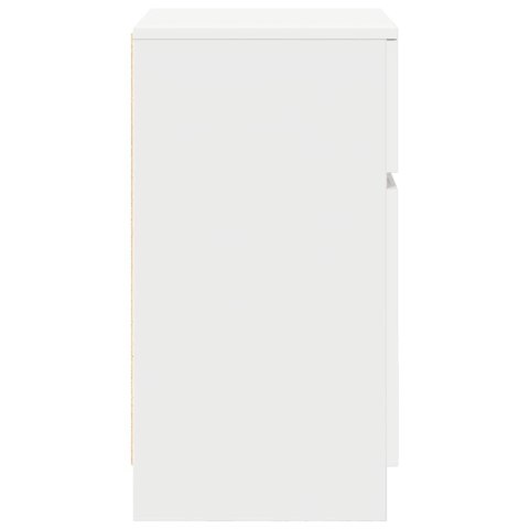 Szafka nocna Biała 39x35x65 cm Drewno klejone Lumarko! Lumarko!