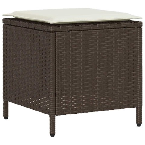 4-częściowy zestaw wypoczynkowy do ogrodu, poduszki, brązowy rattan PE Lumarko! Lumarko!