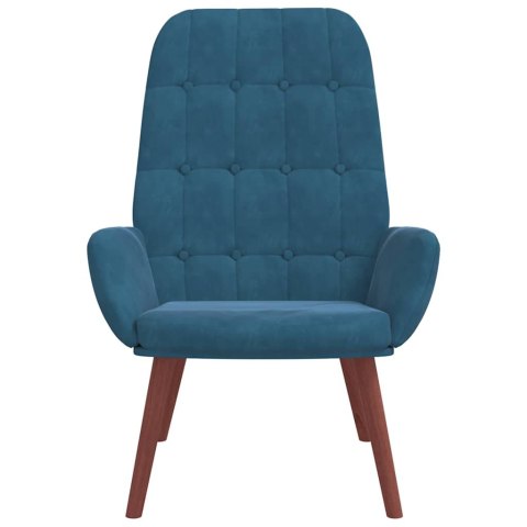 Fotel, niebieski, obity aksamitem Lumarko! Lumarko!