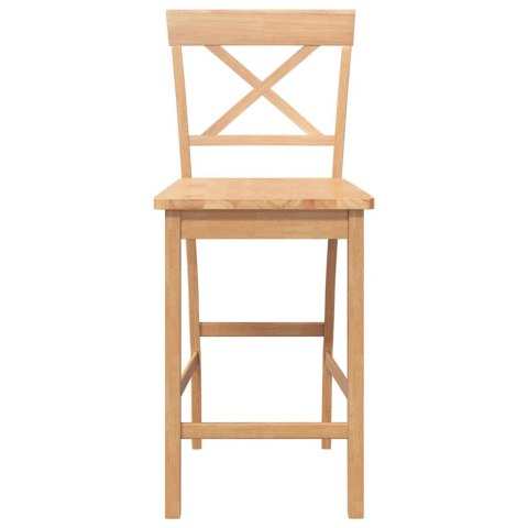  Hokery barowe 2 szt. Naturalne drewno lite guma Lumarko! Lumarko!