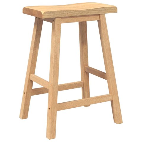  Hokery barowe 2 szt. Naturalne drewno lite guma Lumarko! Lumarko!