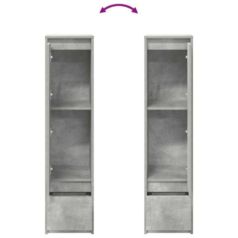 Komoda betonowa szara 29,5x34x119,5 cm Drewno klejone Lumarko! Lumarko!