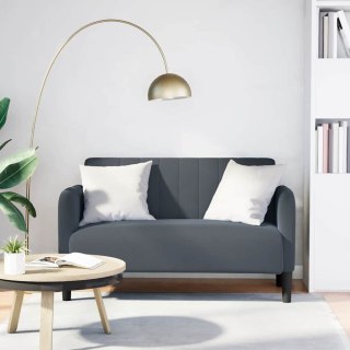  Sofa dwuosobowa Ciemnoszara 109 cm Aksamit Lumarko! Lumarko!