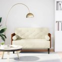 Sofa dwuosobowa z poduszkami w kolorze kremowym 110 cm Lumarko! Lumarko!