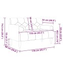  Sofa dwuosobowa z poduszkami w kolorze kremowym 110 cm Lumarko! Lumarko!