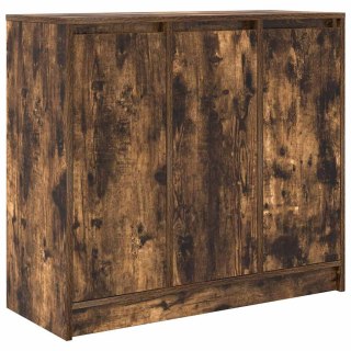  Komoda Dąb wędzony 85x34x76 cm Drewno klejone Lumarko! Lumarko!