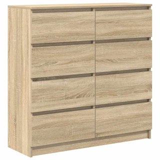  Komoda Sonoma Oak 100x35x99 cm Drewno klejone Lumarko! Lumarko!
