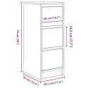  Komoda Stare drewno 29,5x34x76 cm Drewno klejone Lumarko! Lumarko!