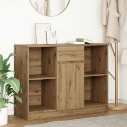  Komoda z szufladą Artisan Oak 101x35x76 cm Drewno klejone Lumarko! Lumarko!
