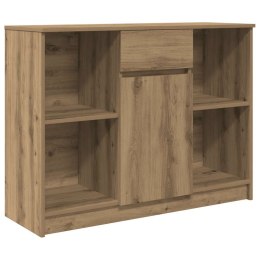  Komoda z szufladą Artisan Oak 101x35x76 cm Drewno klejone Lumarko! Lumarko!