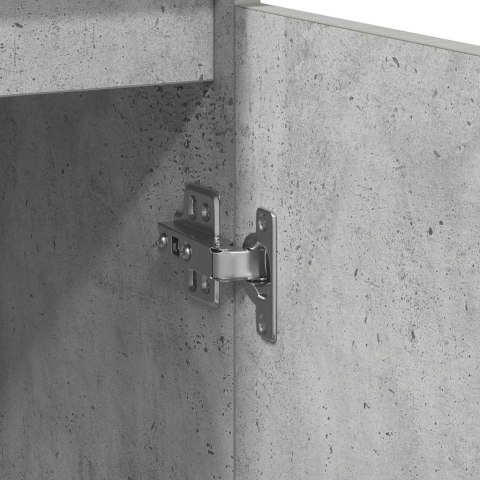  Komoda z szufladą Betonowa szarość 71x35x65 cm Drewno klejone Lumarko! Lumarko!