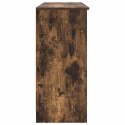  Komoda z szufladą Dąb wędzony 101x35x76 cm Drewno klejone Lumarko! Lumarko!