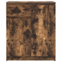  Komoda z szufladą Dąb wędzony 71x35x84 cm Drewno klejone Lumarko! Lumarko!
