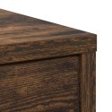  Komoda z szufladą Dąb wędzony 80x34x76 cm Drewno klejone Lumarko! Lumarko!