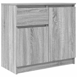  Komoda z szufladą Szary Sonoma 71x35x65 cm Drewno klejone Lumarko! Lumarko!