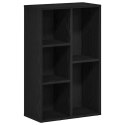 Regał biblioteczny Czarny Dąb 50x25x80 cm Drewno klejone Lumarko! Lumarko!
