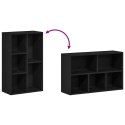 Regał biblioteczny Czarny Dąb 50x25x80 cm Drewno klejone Lumarko! Lumarko!