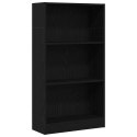  Regał biblioteczny Czarny Dąb 60x24x109 cm Drewno klejone Lumarko! Lumarko!