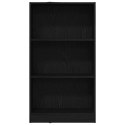  Regał biblioteczny Czarny Dąb 60x24x109 cm Drewno klejone Lumarko! Lumarko!