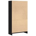  Regał biblioteczny Czarny Dąb 60x24x109 cm Drewno klejone Lumarko! Lumarko!