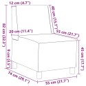  Sofa Fotel Biały 55 cm Skóra ekologiczna Lumarko! Lumarko!