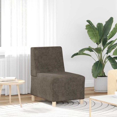 Sofa Fotel Ciemnoszary 55 cm Skóra syntetyczna zamszowa Lumarko! Lumarko!