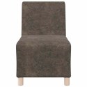 Sofa Fotel Ciemnoszary 55 cm Skóra syntetyczna zamszowa Lumarko! Lumarko!