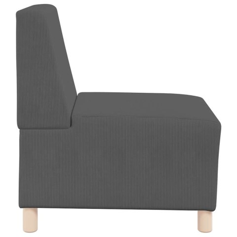  Sofa Fotel Ciemnoszary 55 cm Tkanina Corduroy Lumarko! Lumarko!