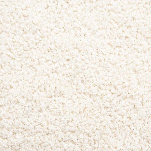  Sofa Fotel Kremowy 55 cm Kręcona Tkanina Wełniana Lumarko! Lumarko!