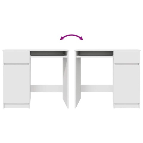 Biurko Białe 86x49x76 cm Drewno klejone Lumarko! Lumarko!