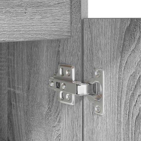 Biurko Sonoma Szare 86x49x76 cm Drewno klejone Lumarko! Lumarko!